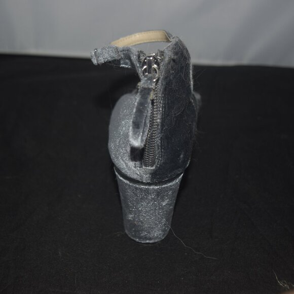 Zigi Soho Nancie Crushed velvet blue chunky heel 6 - Picture 7 of 10